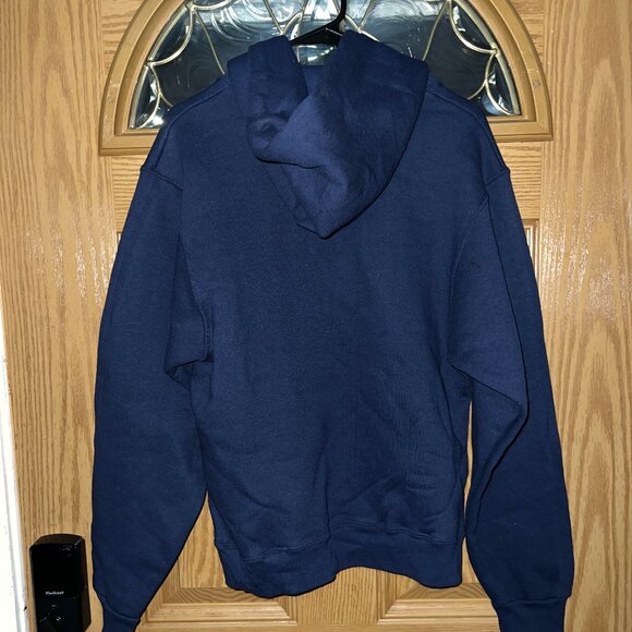 ☥ Brass Ankh Hoodie Navy Blue Size Small ☥ - Picture 4 of 7